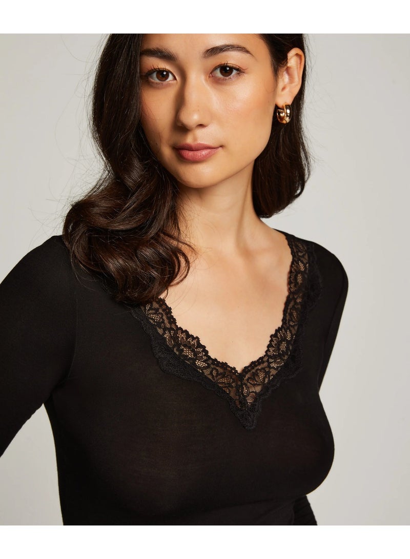 hunkemoller Jersey Long-sleeved Pyjama Top - Image 5