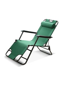 BJM Folding Zero Gravity Camping Chair Summer Folding Beach Chair Sun Loungers Outdoor Folding Recliner Portable Back Fishing Chair Wild Camping Beach Stool Rest Bed Sunbed For Home-(Green)  - Image 1