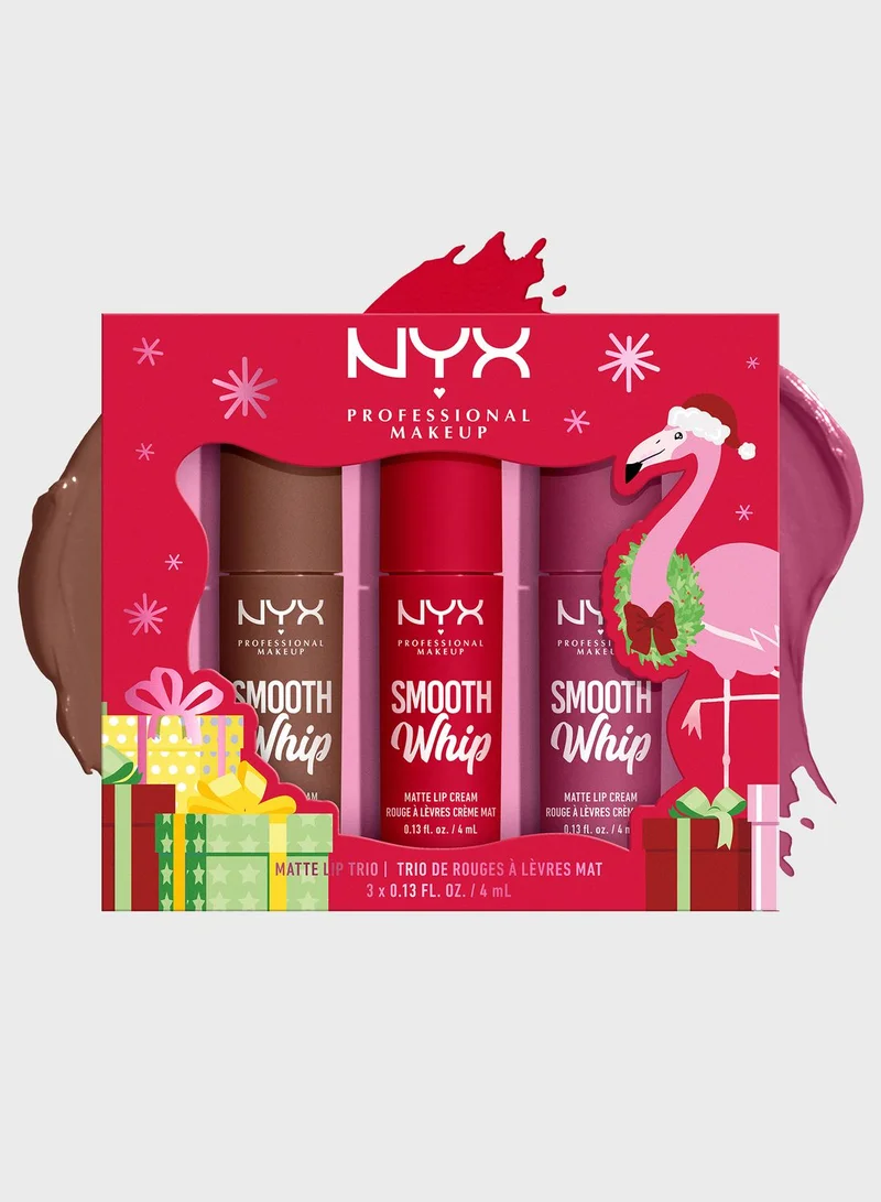 NYX PROFESSIONAL MAKEUP Nyx Professional Makeup Smooth Whip Lip Trio Holiday Gift Set