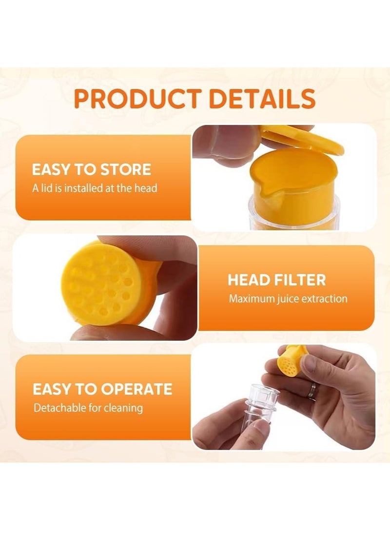 Manual Citrus Juicer - Screw Top Design | Built-in Filter | Effortless Squeezing for Lemons, Limes & Oranges | Durable Kitchen Essential  - Image 4