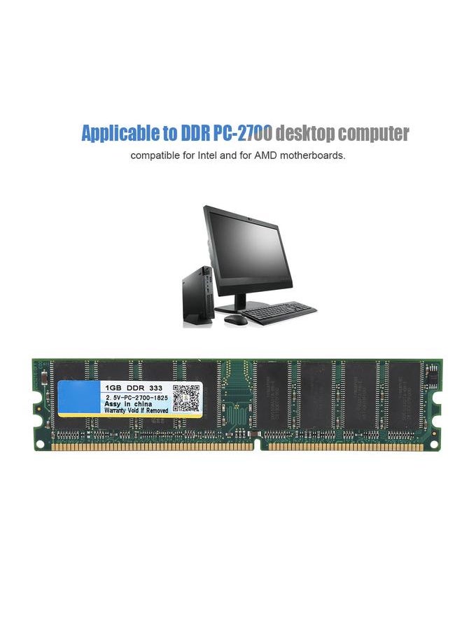 Thoraya - 1G DDR 333MHZ 2.5V 184Pin Desktop Fully Compatible Memory RAM - Image 1
