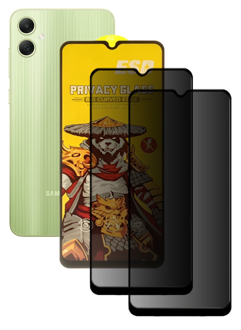 ESD 2 Pieces Tempered Dustproof Privacy Glass Screen Protector Compatible For Samsung Galaxy A05 - Image 1