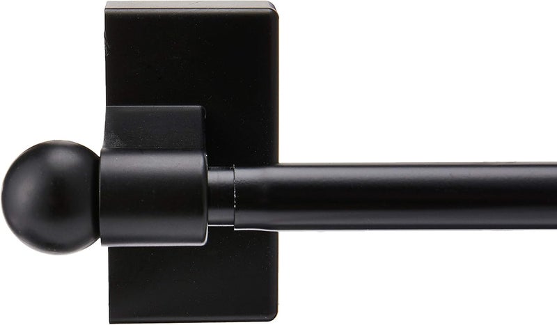 Rod Desyne Mag-12 Magnetic Curtain Rod, 17-30", Black - Image 2