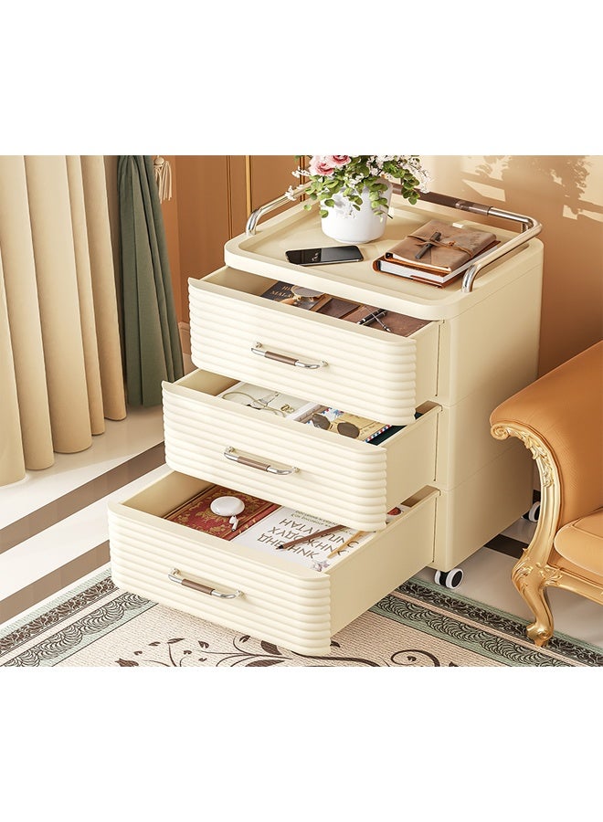 Generic 4-Tier Plastic Storage Drawer Cabinet with Wheels – 42X32X84 CM  - Image 2