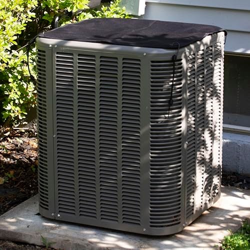 AnyWeather Central Air Conditioner Outdoor Cover – Window, Wall, Outside AC Unit Top Covers, Black - Image 3