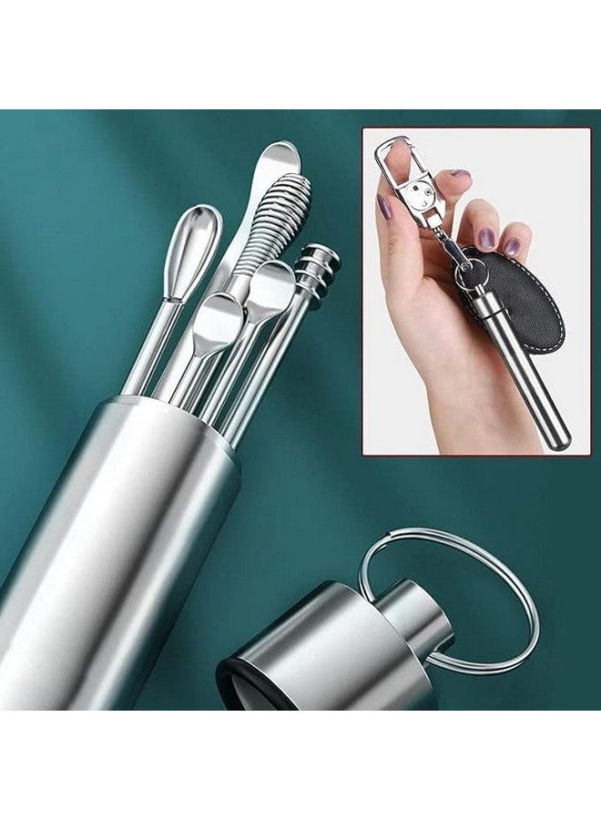 SKINPLUS 6Pcs Mini Blackhead Pimple Silver Remover Tools for Face Professional Extractor Tweezers Kit for Remove Acne Pimple Comedone Extractor, Black Heads Removing on Face Removal (Mini tool) - Image 4