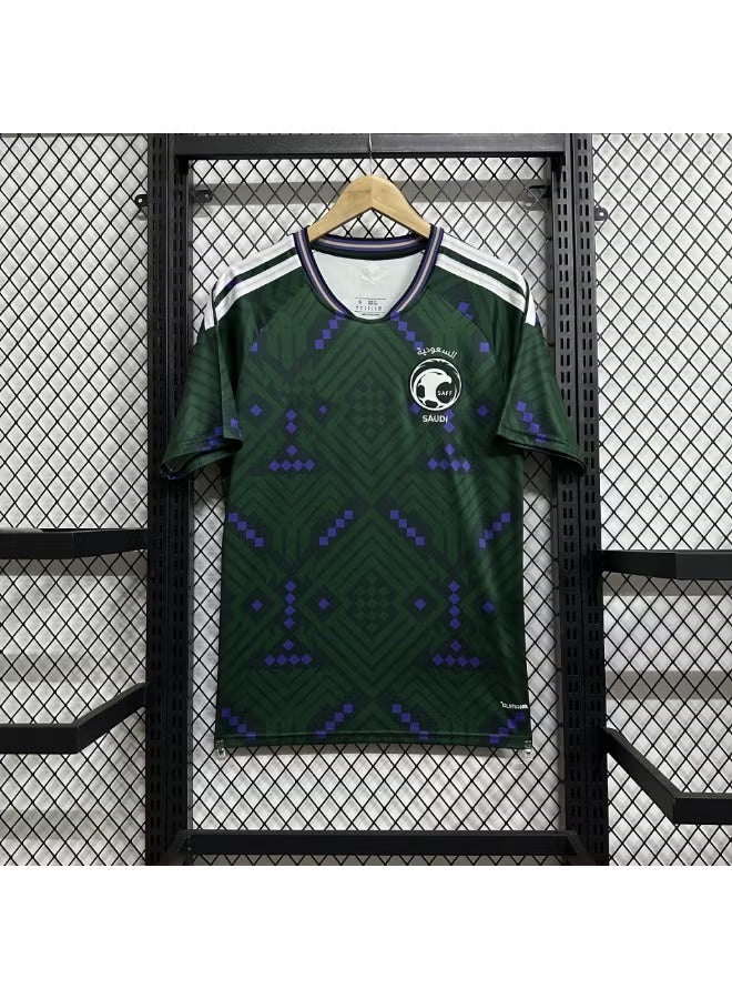 2026 Saudi Football Jersey  for Men, Short Sleeve Soccer Shirt, Breathable Quick-Dry Uniform for Match