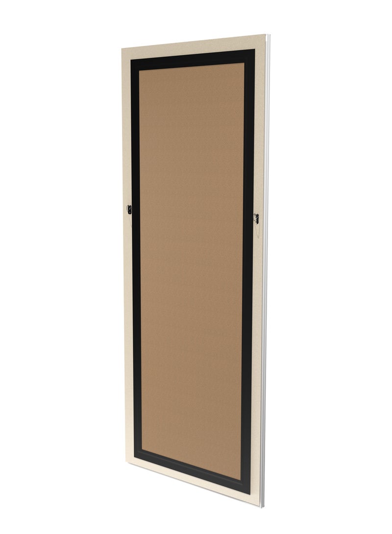 مرآة كاملة الطول 174 سم × 74 سم قابلة للتعليق أو الإمالة ضد الحائط، مرآة كبيرة مستطيلة لغرفة النوم، مرآة أرضية، مرآة للتزيين، مرآة مثبتة على الحائط، إطار PVC - بني فاتح - Image 5