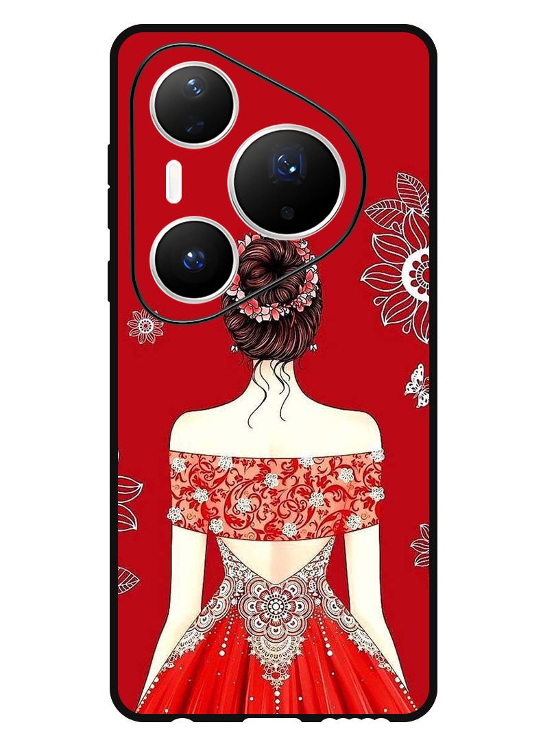 Theodor Case Compatible with Huawei Pura 80 Pro 6.8 Inch Protection Shockproof Bumper Cover Cute Ladyy - Image 1