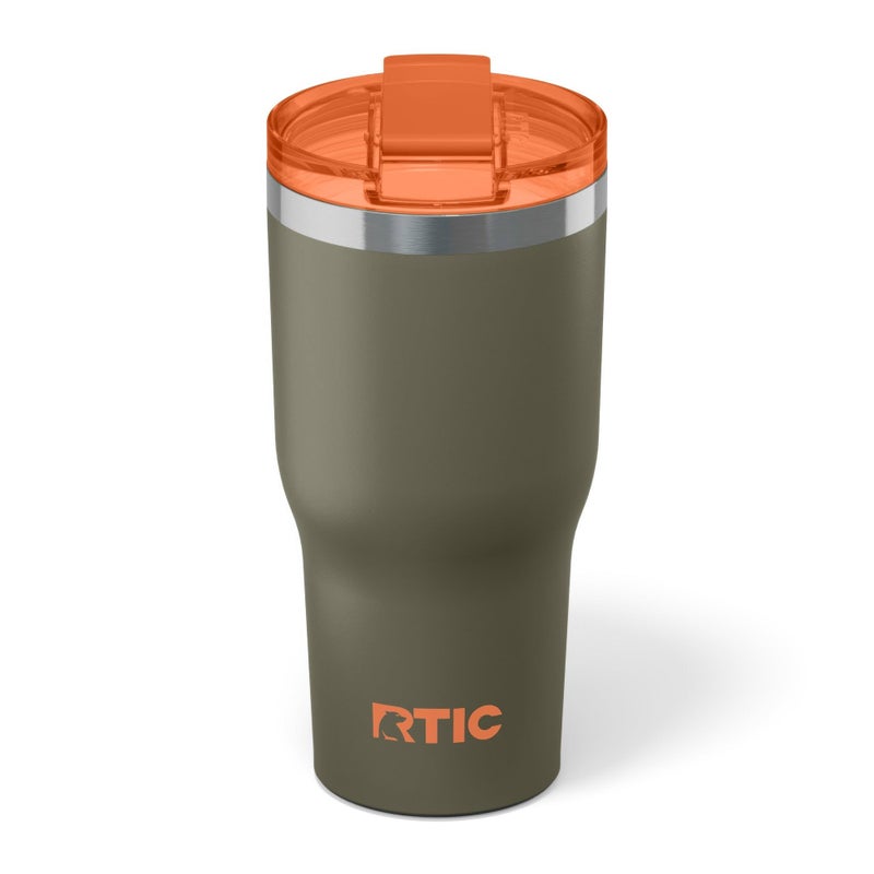 RTIC 30oz Essential Tumbler with Lid, Ceramic Lined, Insulated, Stainless Steel, Metal, Double Wall Vacuum-Insulation, Travel Cup for Iced Coffee, Tea, Hot and Cold Drink, Trailblazer - Image 1