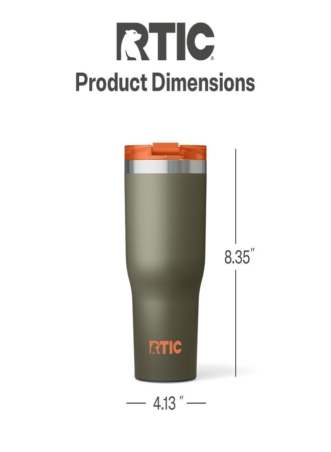 RTIC 30oz Essential Tumbler with Lid, Ceramic Lined, Insulated, Stainless Steel, Metal, Double Wall Vacuum-Insulation, Travel Cup for Iced Coffee, Tea, Hot and Cold Drink, Trailblazer - Image 5
