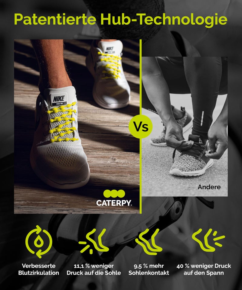 Caterpy RUN - Ultimate No Tie Shoelaces for Adults & Kids - Versatile & Easy-to-Use Shoe Laces - Flamingo Pink, Standard, Single Pack - Image 4