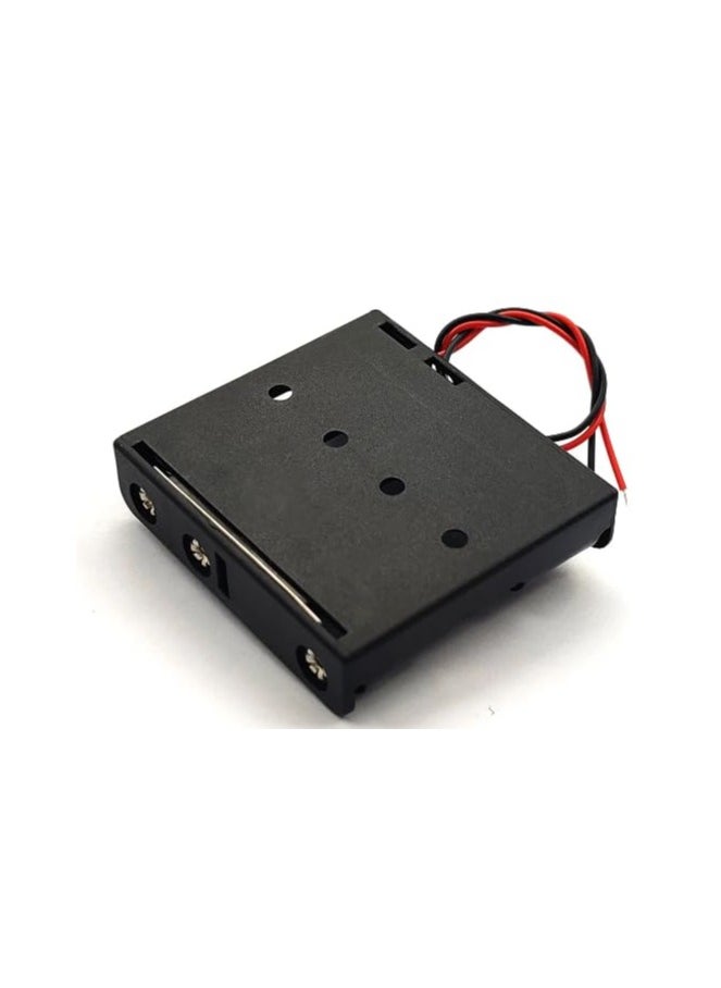 KNP - KNP 1.5V 4*AA 4-Ways Battery Holder is designed to securely hold and connect four AA batteries in series to deliver a combined output of 6V 1.5V per battery This holder is perfect for projects requiring a compact and durable battery pack. - Image 1