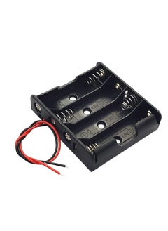 KNP 1.5V 4*AA 4-Ways Battery Holder is designed to securely hold and connect four AA batteries in series to deliver a combined output of 6V 1.5V per battery This holder is perfect for projects requiring a compact and durable battery pack.