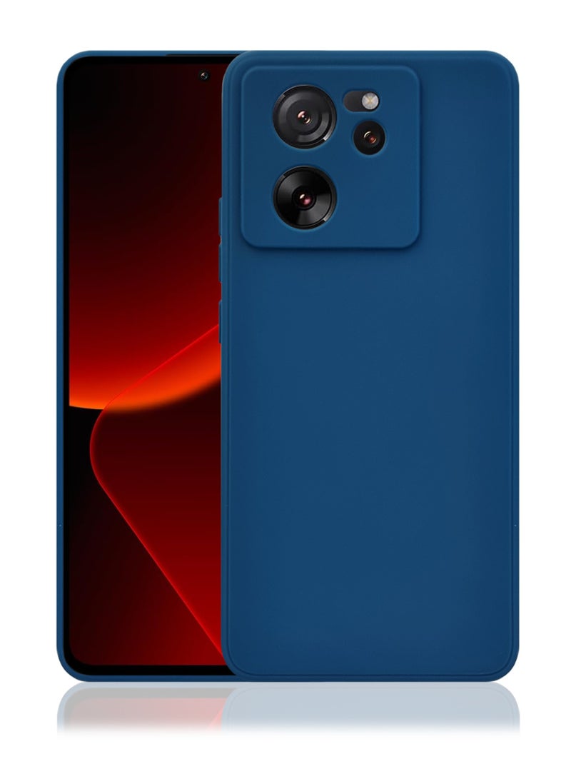 Xiaomi Mi 13T Pro Cover Navy Blue- Premium 2.0mm TPU Silicon, Enhanced Camera Protection with Lens Shield, Shockproof & Water-Proof Cover for Xiaomi Mi 13T Pro - Image 1
