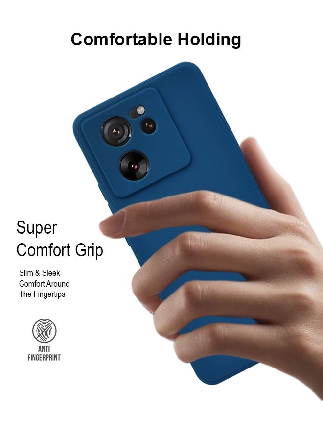 Xiaomi Mi 13T Pro Cover Navy Blue- Premium 2.0mm TPU Silicon, Enhanced Camera Protection with Lens Shield, Shockproof & Water-Proof Cover for Xiaomi Mi 13T Pro - Image 3