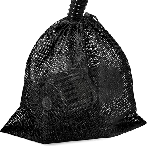 Hecaty 12.2"x 15.9" Large Pump Barrier Bag, Pond Pump Filter Bag, Black Media Bag Large Pump Nylon Mesh Bag for Pond Swimming Pool Filters(Black) (12.2"x 15.9") - Image 1