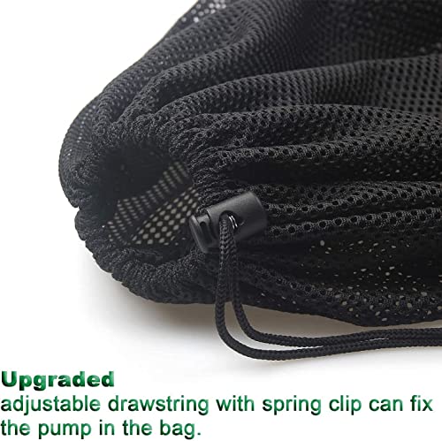 Hecaty 12.2"x 15.9" Large Pump Barrier Bag, Pond Pump Filter Bag, Black Media Bag Large Pump Nylon Mesh Bag for Pond Swimming Pool Filters(Black) (12.2"x 15.9") - Image 4