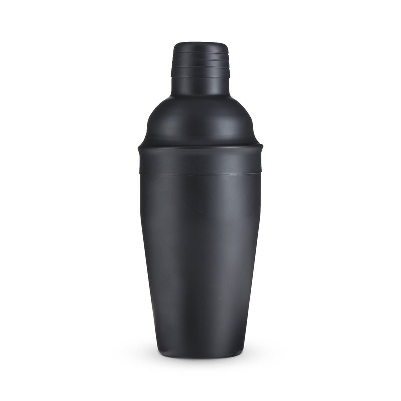 True Ash Stainless Steel Cocktail Shaker Drink Shakers for Margarita Mojito Martini Home Bar Accessories Barware 18 oz Set of 1 Matte Black