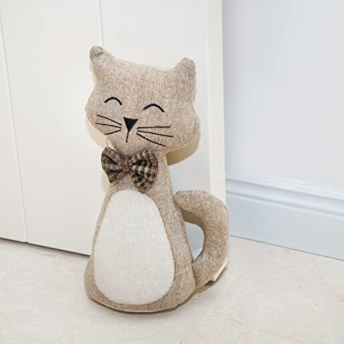 Marwood Cute Door Stopper Decorative Door Stops for Home and Office, Cat Weighted Interior Doorstop Fabric Stuffed Animal Door Stopper Floor Decorative - Image 1