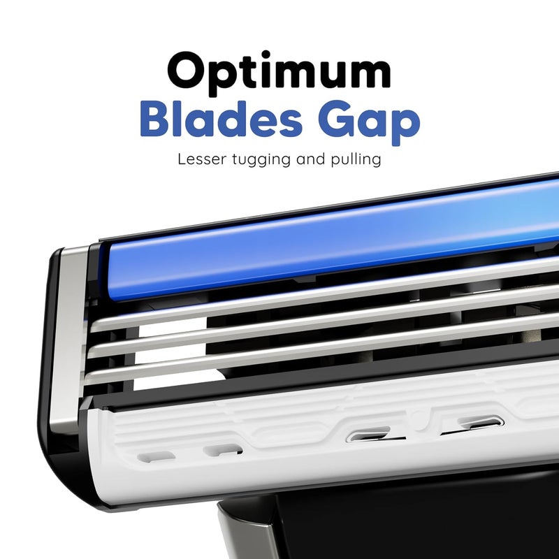 Lets Shave Pro 3 Shaving Value Set Razor for Men with 4 Blades & 1 Handle + Razor Cap, Ultra Sharp 3 Blade Razor, Face & Head Shaving Kit - Image 3