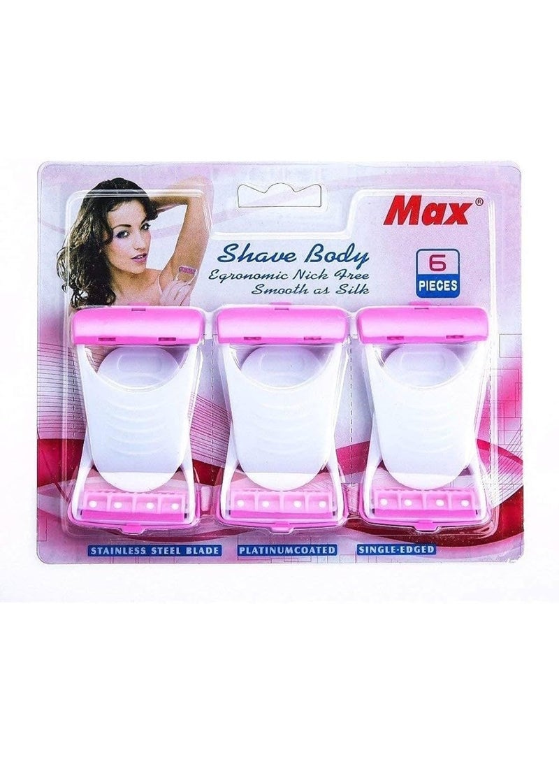 Max Disposable Body & Bikini Shaving Razor For Women - Image 3