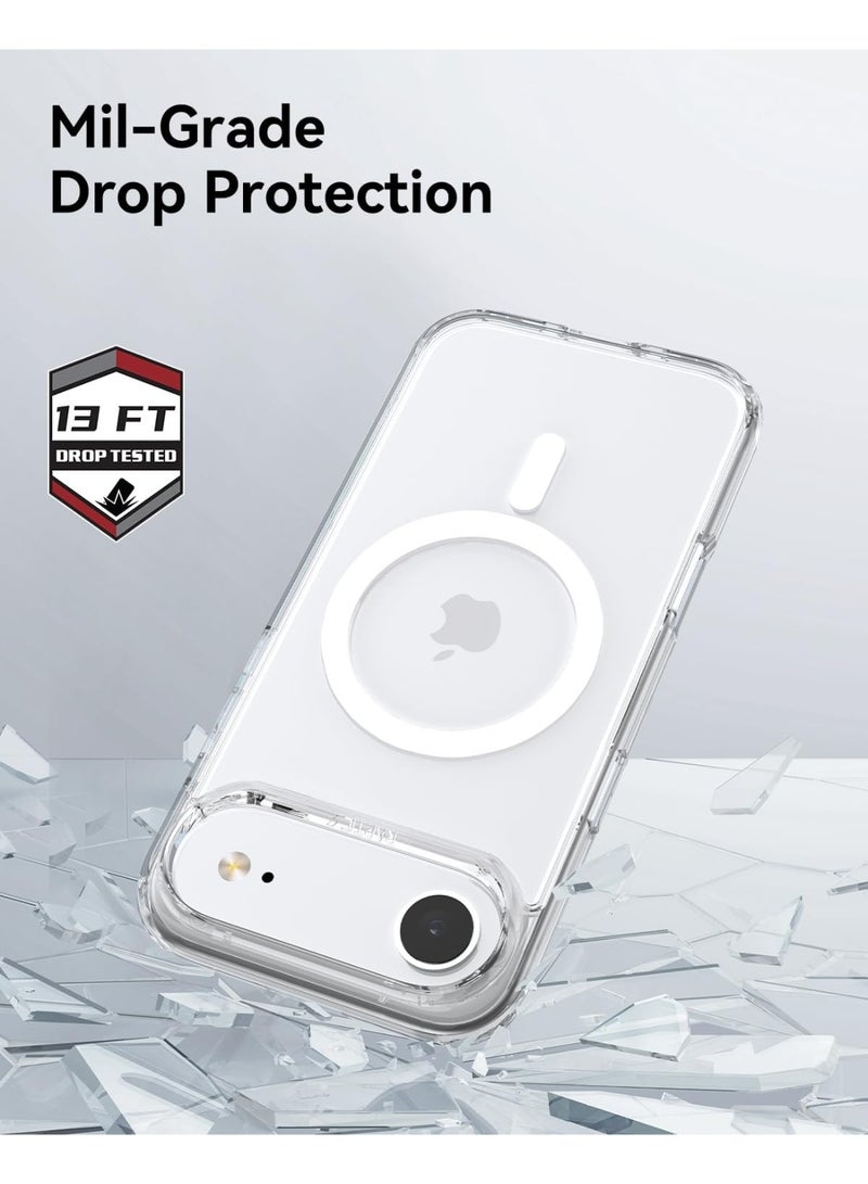 RAPTIC Air Clear for iPhone Air Case Cover MagSafe Compatible [13 Feet Drop Tested] - Clear White - Image 3