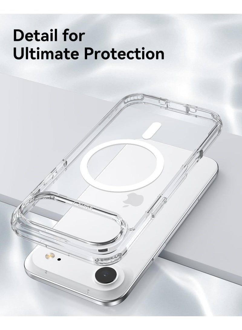 RAPTIC Air Clear for iPhone Air Case Cover MagSafe Compatible [13 Feet Drop Tested] - Clear White - Image 4