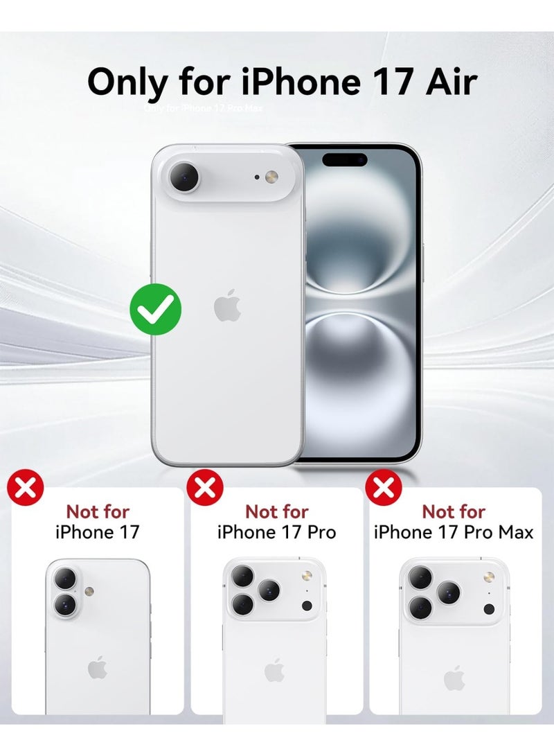 RAPTIC Air Clear for iPhone Air Case Cover MagSafe Compatible [13 Feet Drop Tested] - Clear White - Image 2