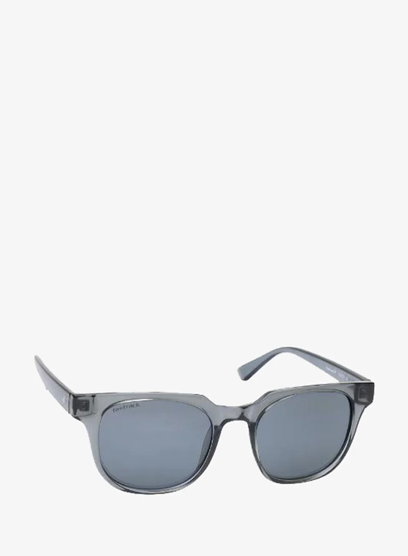 fastrack Polarized Sunglasses Grey Frame Smoke Mirror Lens 50mm  - P467GY11PV