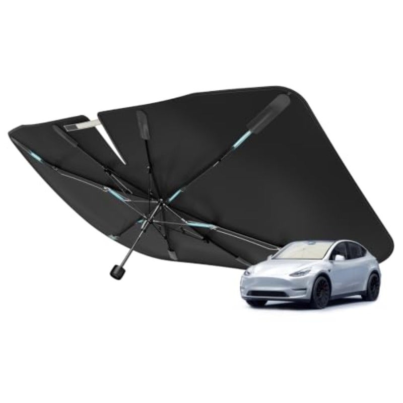 2024 Upgraded Car Windshield Sun Shade Umbrella with Vinyl Coating, UV Protection & Cooling Material, Universal Fit - Image 1
