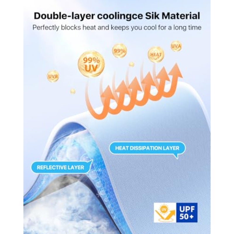 2024 Upgraded Car Windshield Sun Shade Umbrella with Vinyl Coating, UV Protection & Cooling Material, Universal Fit - Image 3
