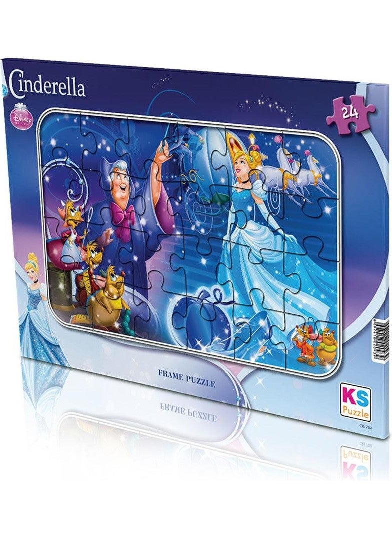 KS Games لعبة بازل إطار سندريلا 24 قطعة CRL-704  - Image 1
