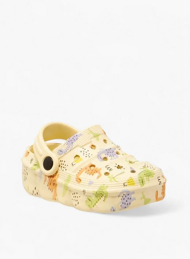Aqua Boys Printed Clogs