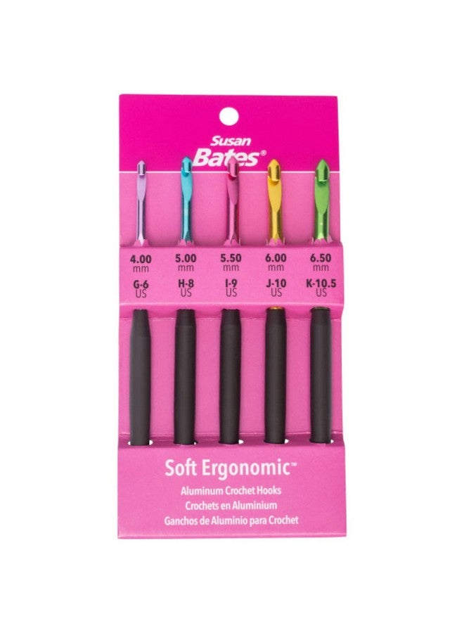 Crochet Hook Set Sz G6 K105 Sizes G6/4Mm To K10.5/6.5Mm
