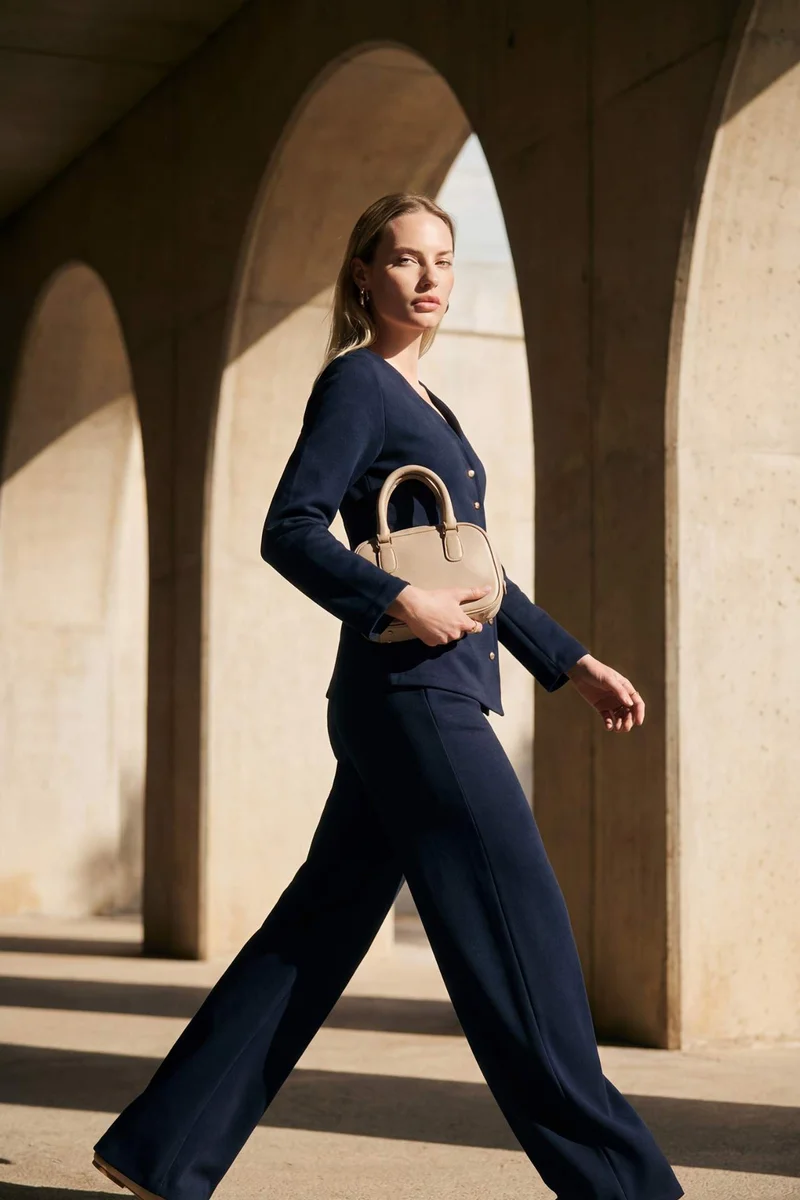 DeFacto Straight Wide Leg Trousers