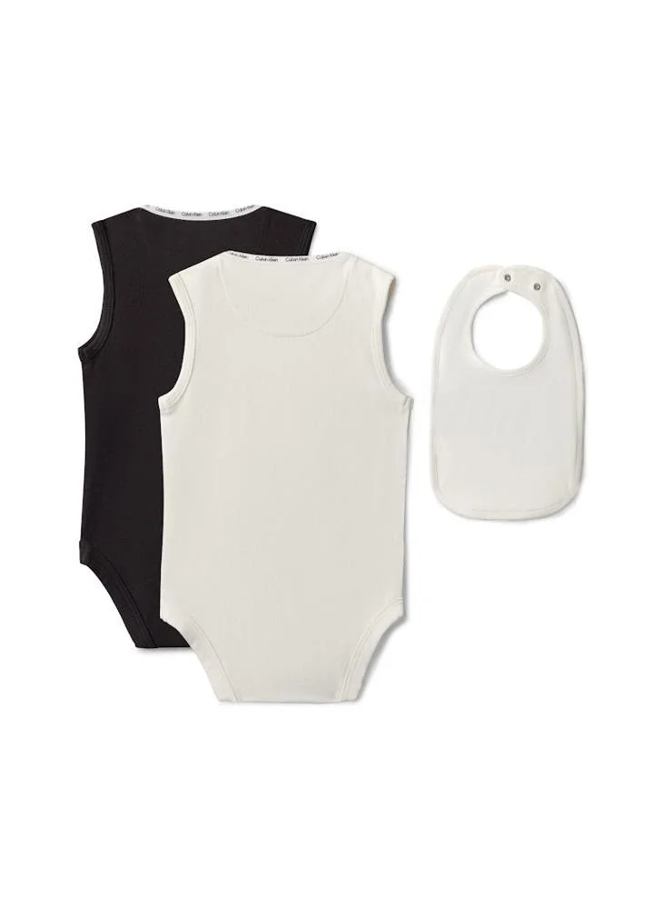 Calvin Klein Jeans Tofu 2-Pack Sleeveless Bodysuits And Bib Gift Set for Men | Best Price UAE