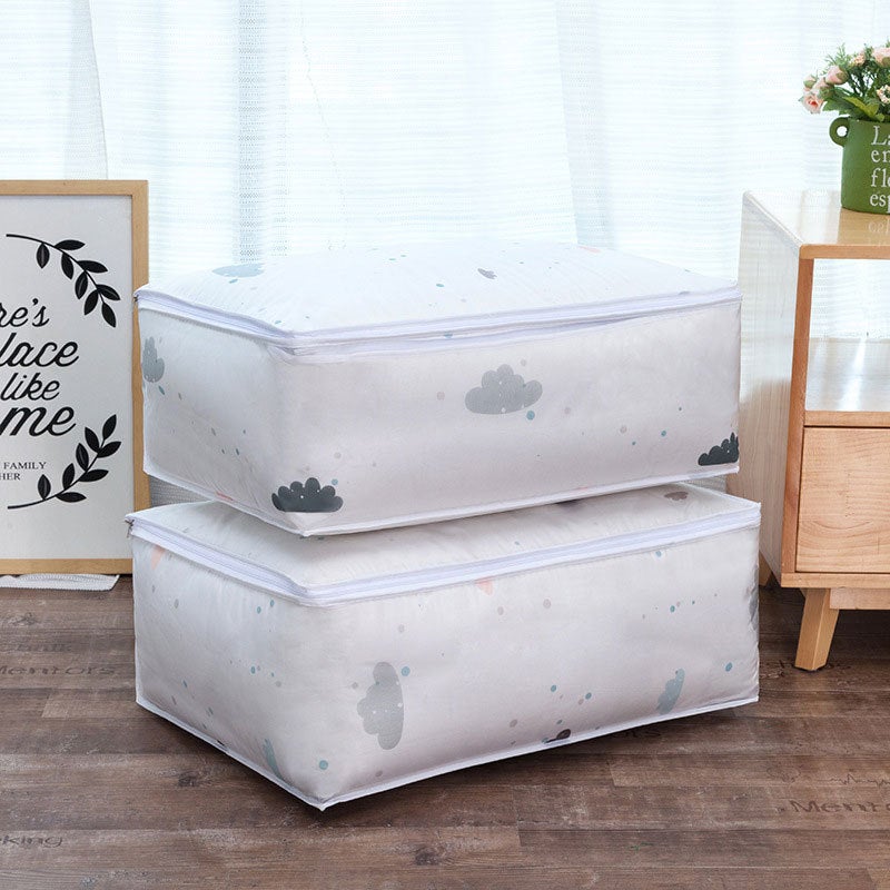 Large Capacity Printed Clothing Organizer Happy clouds 