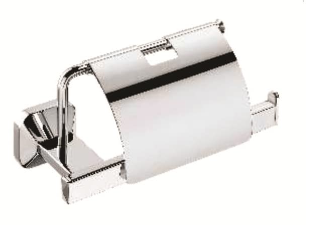 MHS 304 Grade Stainless Steel Diamond Series Toilet Tissue Paper Holder Stand Anti Rust Corrosion Free Glossy Chrome Finish with Fittings Screws Set for Kitchen Bathroom Accessories - Image 1