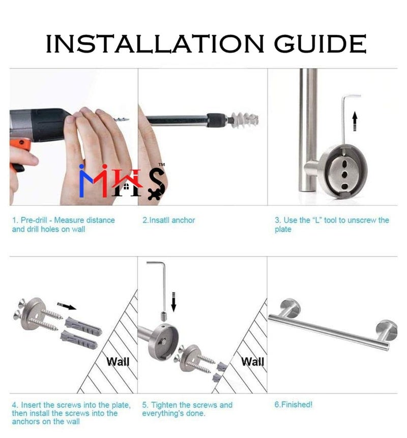 MHS 304 Grade Stainless Steel Diamond Series Toilet Tissue Paper Holder Stand Anti Rust Corrosion Free Glossy Chrome Finish with Fittings Screws Set for Kitchen Bathroom Accessories - Image 3
