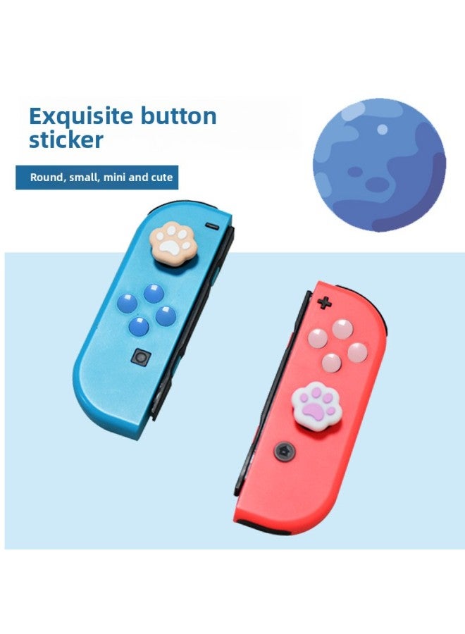 Suitable For Switch Cat Claw Heart-shaped Key Stickers Ns Cross Color Stick Rocker Cap Protective Sleeve Accessories-Product Color:b45 [customized Products Refuse To Return]  - Image 5