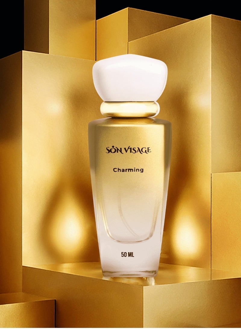 سون فيساج سون فيزاج تشارمينج أو دو بارفان 50 مل – عطر أنيق للجنسين برائحة جذابة تدوم طويلاً – صنع في الإمارات - Image 5