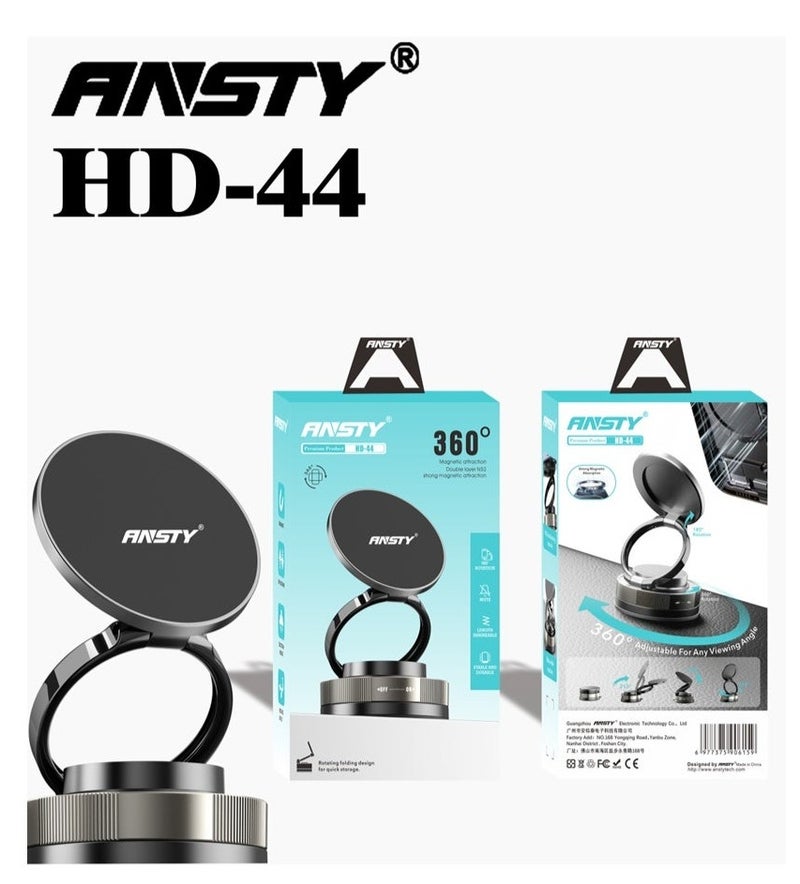 HD-44 Telescopic Car Phone Holder - Long Adjustable Arm, Ultra-Strong Suction, 360° Rotation, and One-Touch Secure Lock.