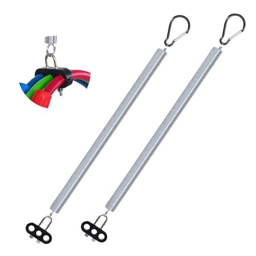 TORQUE 2 pcs of 25" Single Tender Spring Kit Assembly Hanger Tracker Holder with Hose Tender Clamp for Heavy Duty 3in1 ABS Power Air Line Hose Kit Airline for Semi Truck Trailer Tractor (2 x TR17145) - Image 1