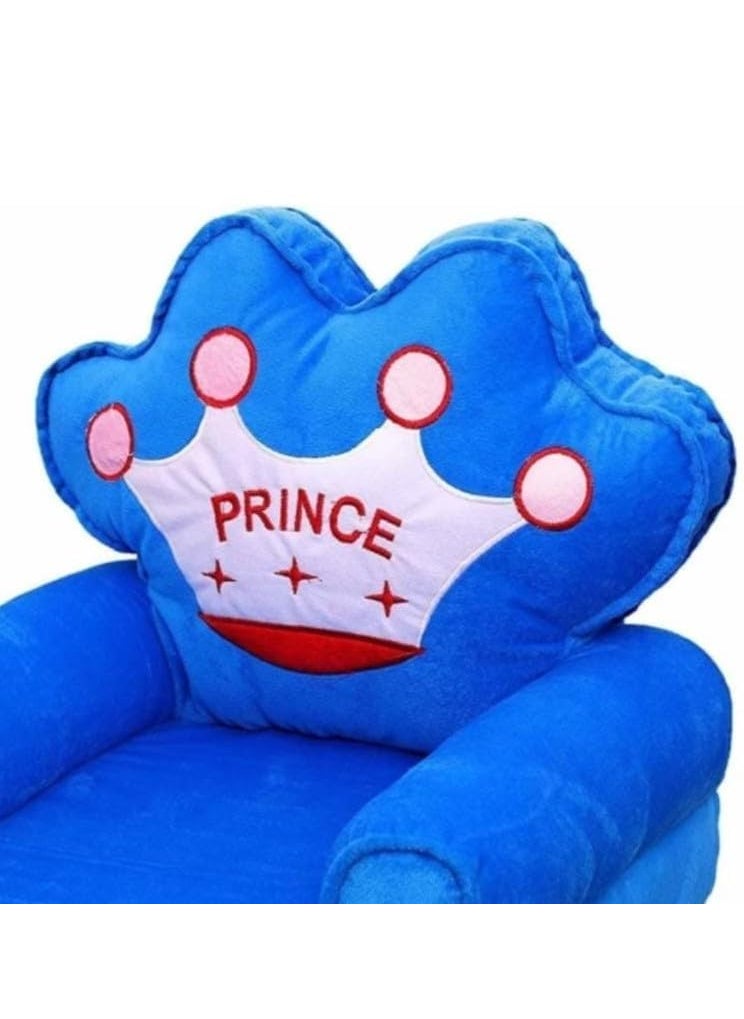 Ad Fresh ADFRESH Kids Fiber Foldable Cartoon Princess Sofa Bed for Princess Seat Cushion Imported Soft Toy ChairSeat for Baby Sitting Decoration Gift Purpose Rocking Chair Blue  - Image 2