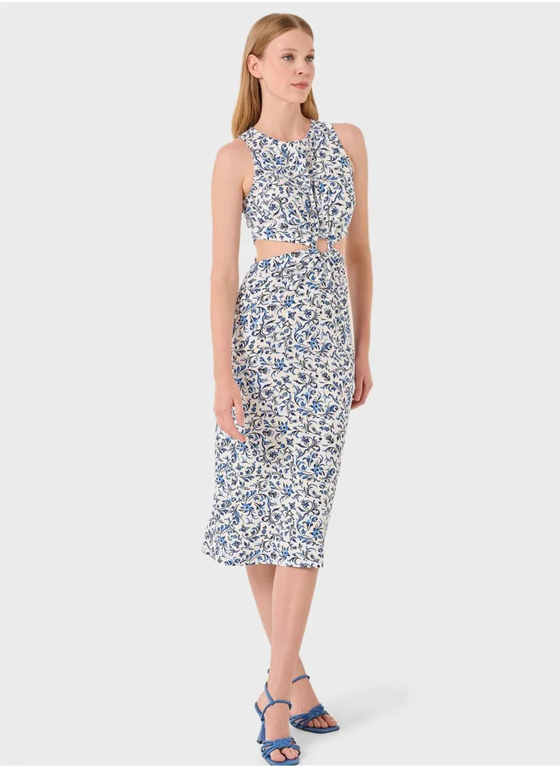 Jimmy Key Floral Print Dress