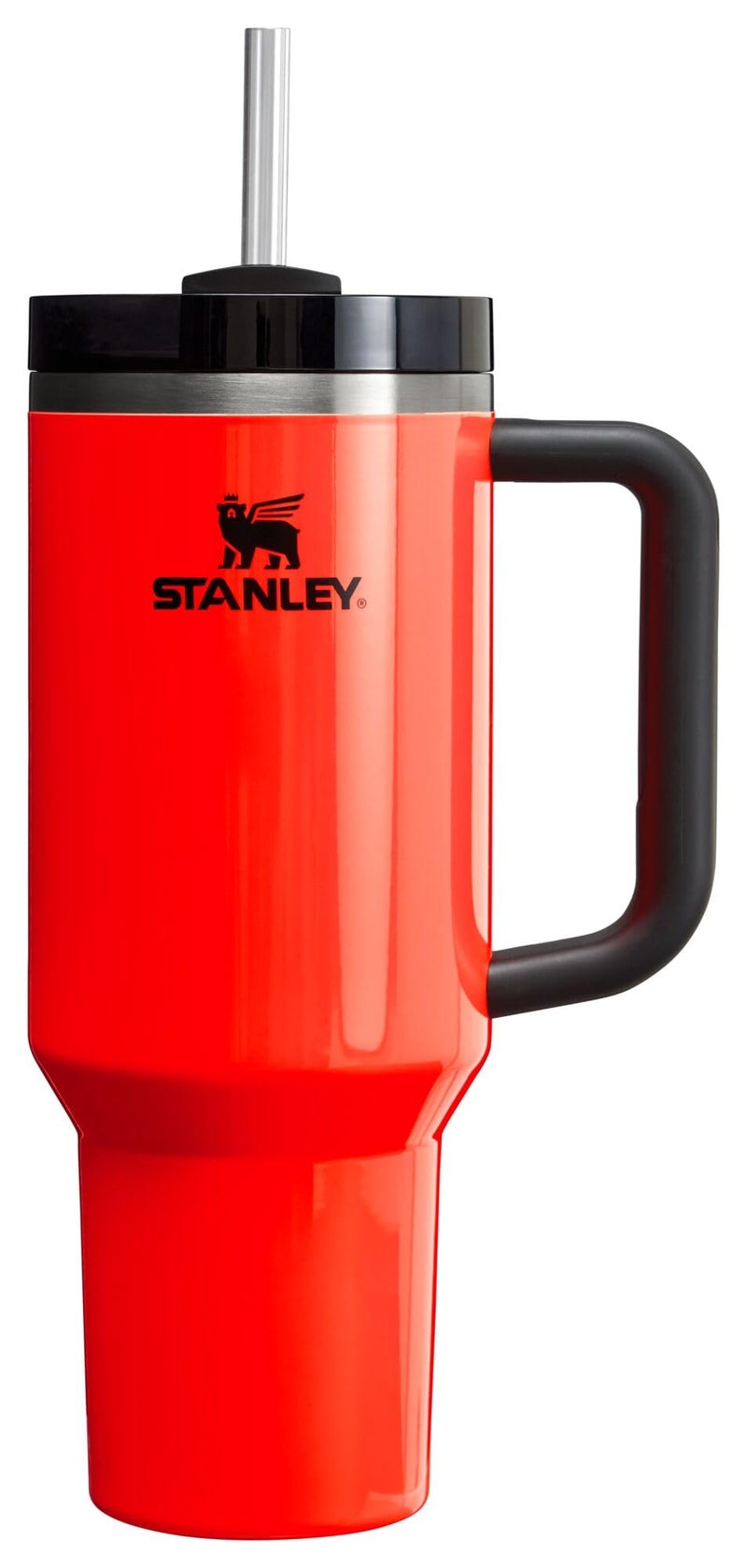 Stanley Stanley Quencher H2.0 FlowState Stainless Steel Vacuum Insulated Tumbler with Lid and Straw for Water  Iced Tea or Coffee  Smoothie and More  Neon Orange  40 OZ - Image 1