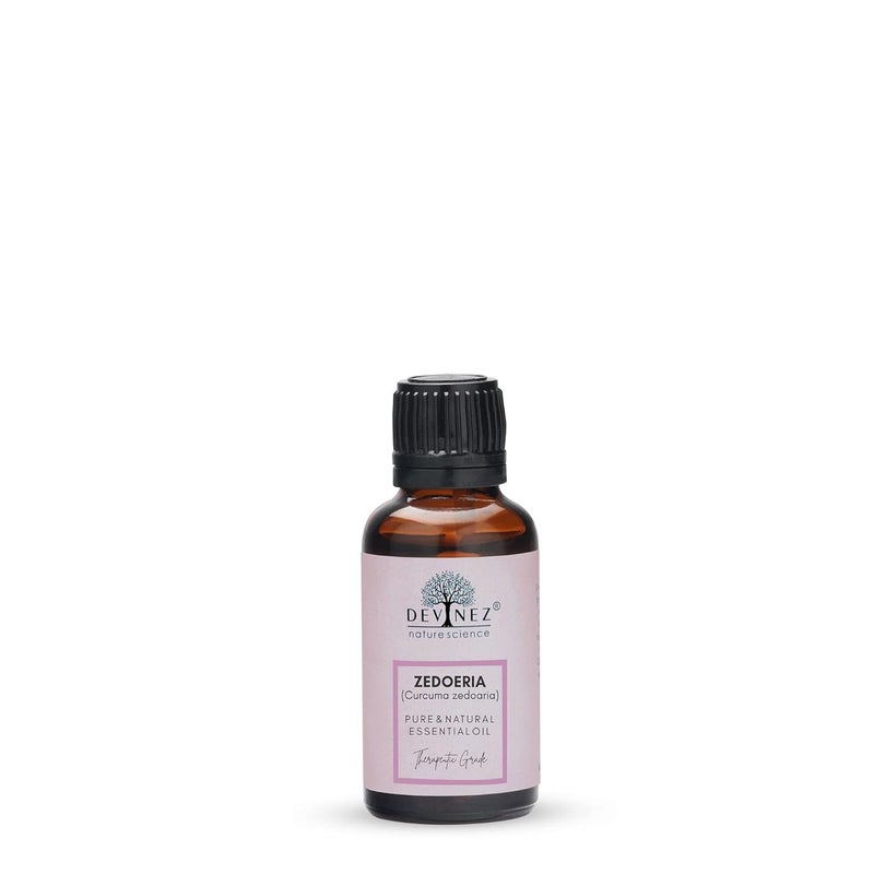 Devinez Devinez Zedoeria Essential Oil 100 Pure Natural Undiluted 30ml in Glass Bottle Use in Perfumery and Flavor Industry Relieves Pain and Inflammation Heals Wounds  - Image 3