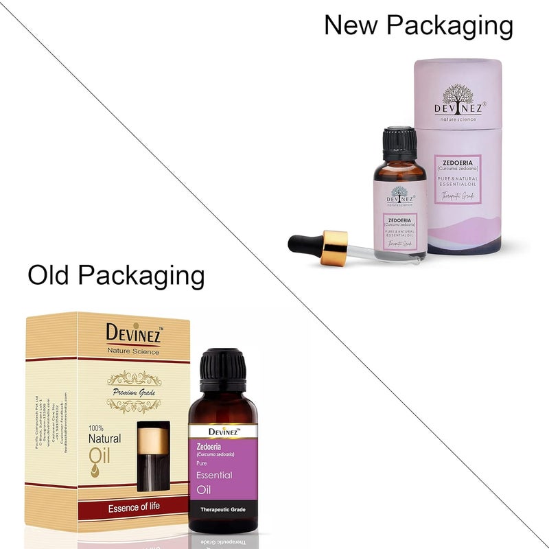 Devinez Devinez Zedoeria Essential Oil 100 Pure Natural Undiluted 30ml in Glass Bottle Use in Perfumery and Flavor Industry Relieves Pain and Inflammation Heals Wounds  - Image 2