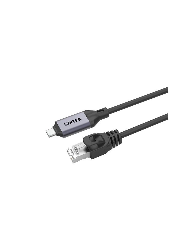 UNITEK USB-C to Network Gigabit Ethernet Adapter Cable, Thunderbolt 3/4 To Network Cable, Type C to RJ45 Ethernet Gigabit LAN Adapter Cable.Support Mac, Windows, Linux, Nintento Consoles. MAC Address Pass Throuh. 5M.  - Image 1